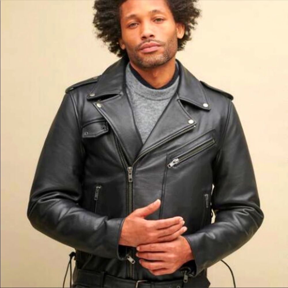 Wilson Leather Finn Rider Moto Jacket Sz S - Picture 1 of 13